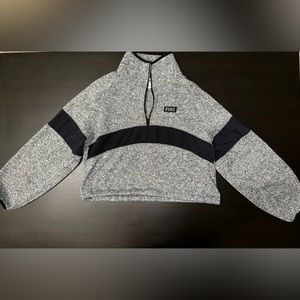 PINK HALF ZIP HOODIE